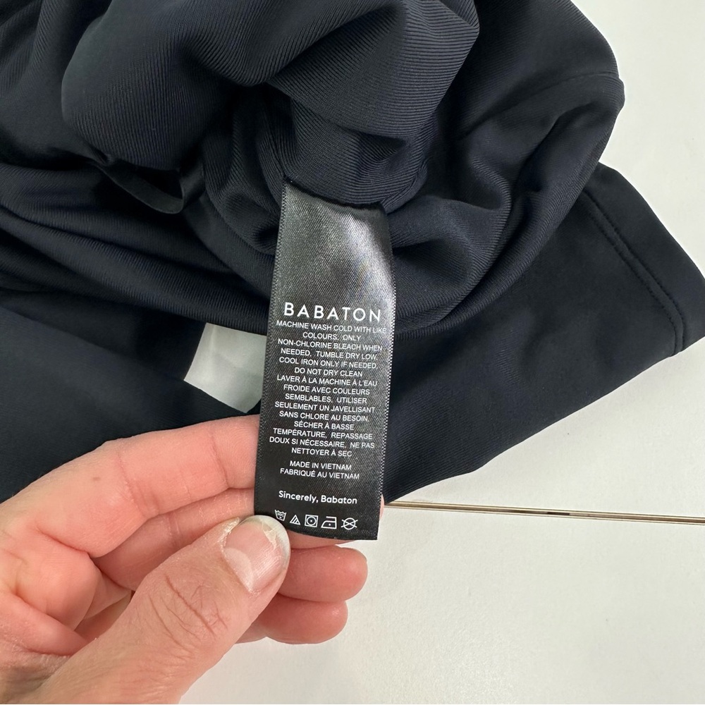 Aritzia Babaton Black Long Sleeve Bodysuit with Square Neckline Size 2XS (XXS) - Picture 4 of 16